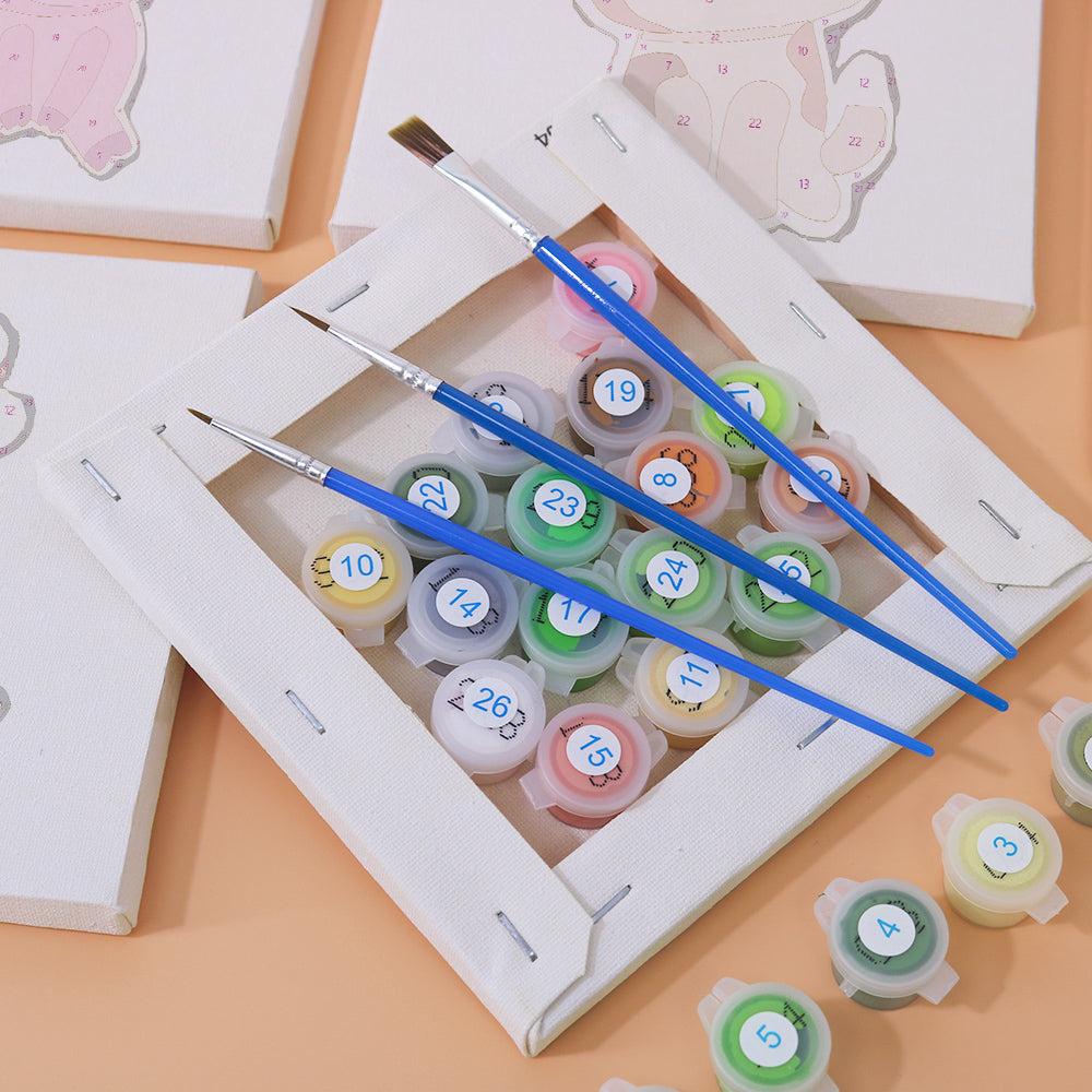 קיט מיני לילדים – מארז 6 ציורי חיות מתוקות