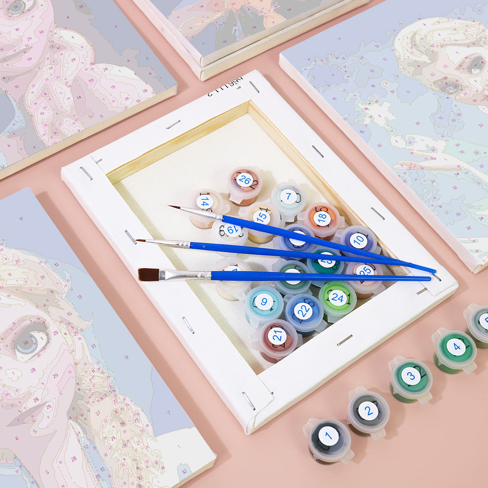 קיט מיני לילדים – מארז 6 ציורי פרוזן קסומים