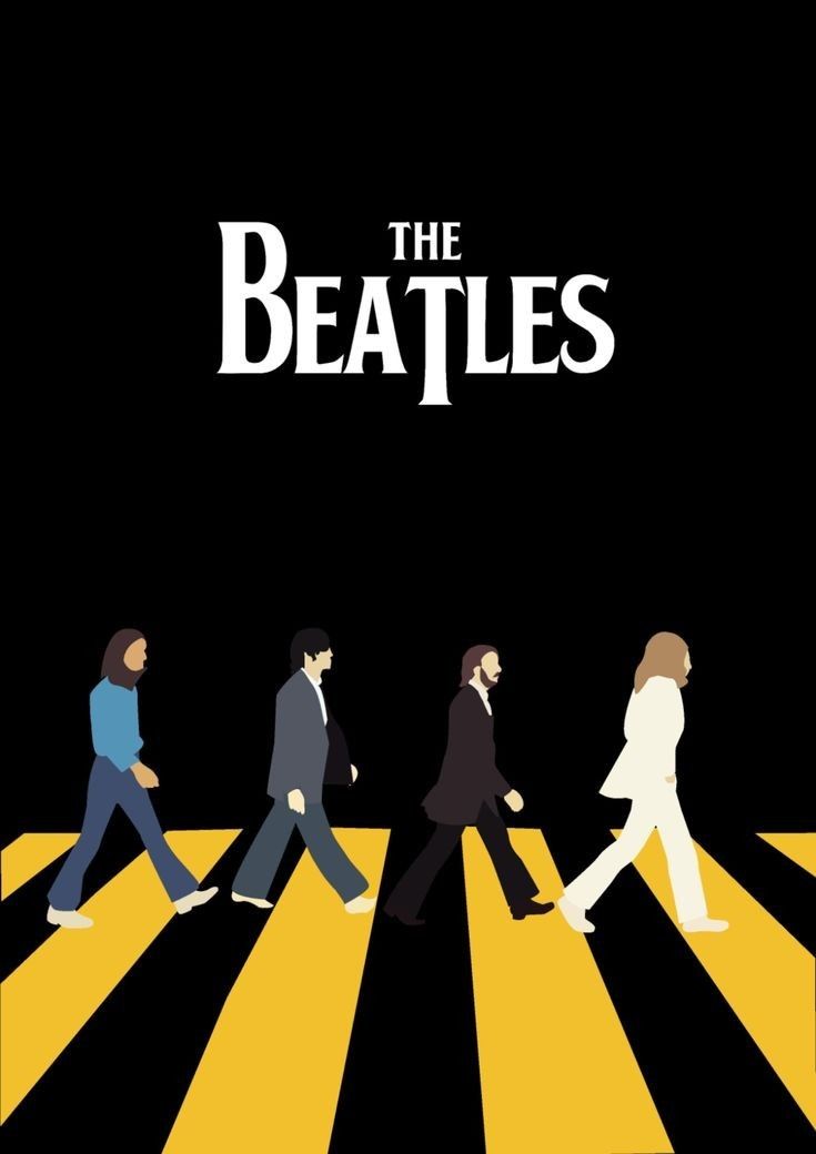 צביעה לפי מספרים - ציור מעבר חציה של הביטלס