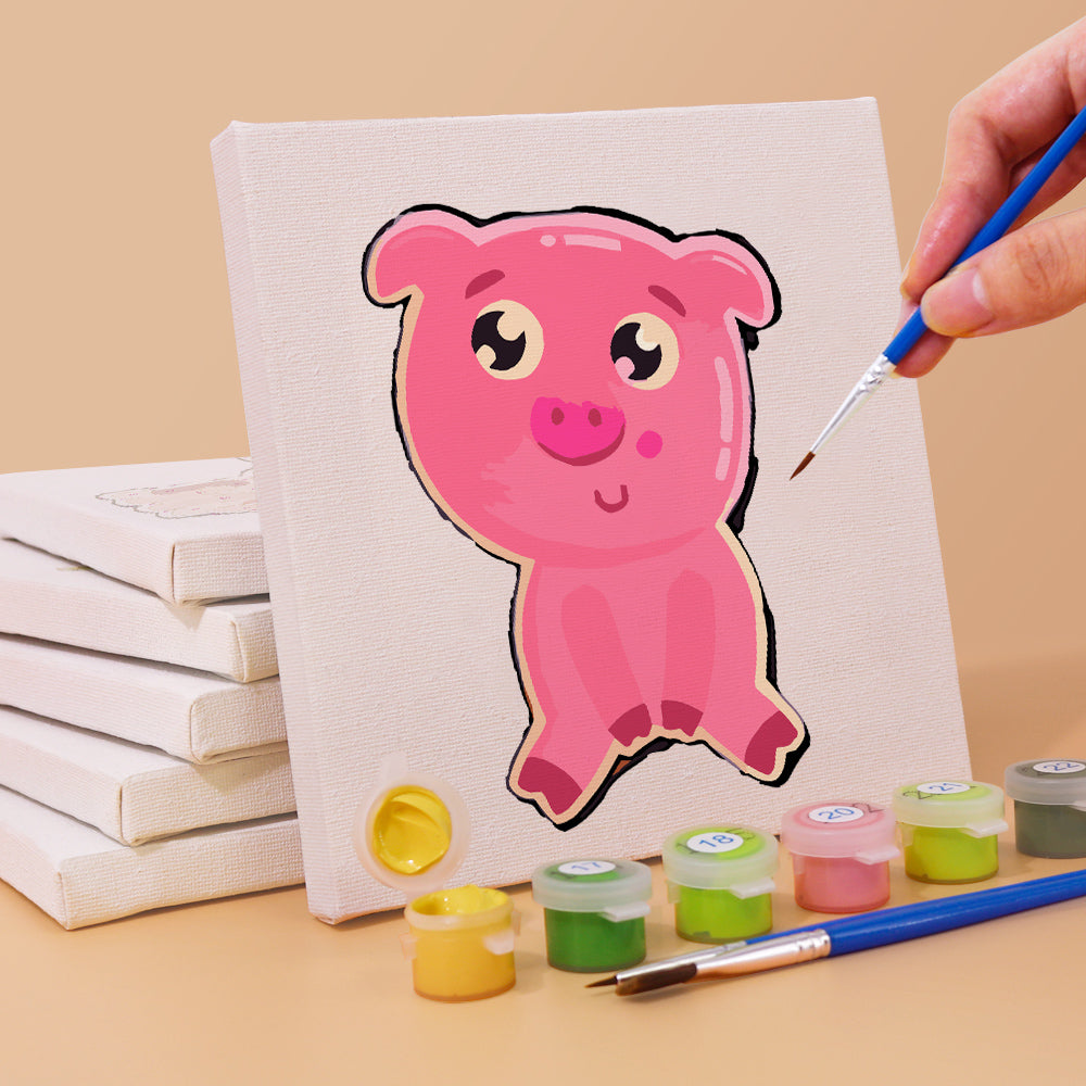 קיט מיני לילדים – מארז 6 ציורי חיות מתוקות