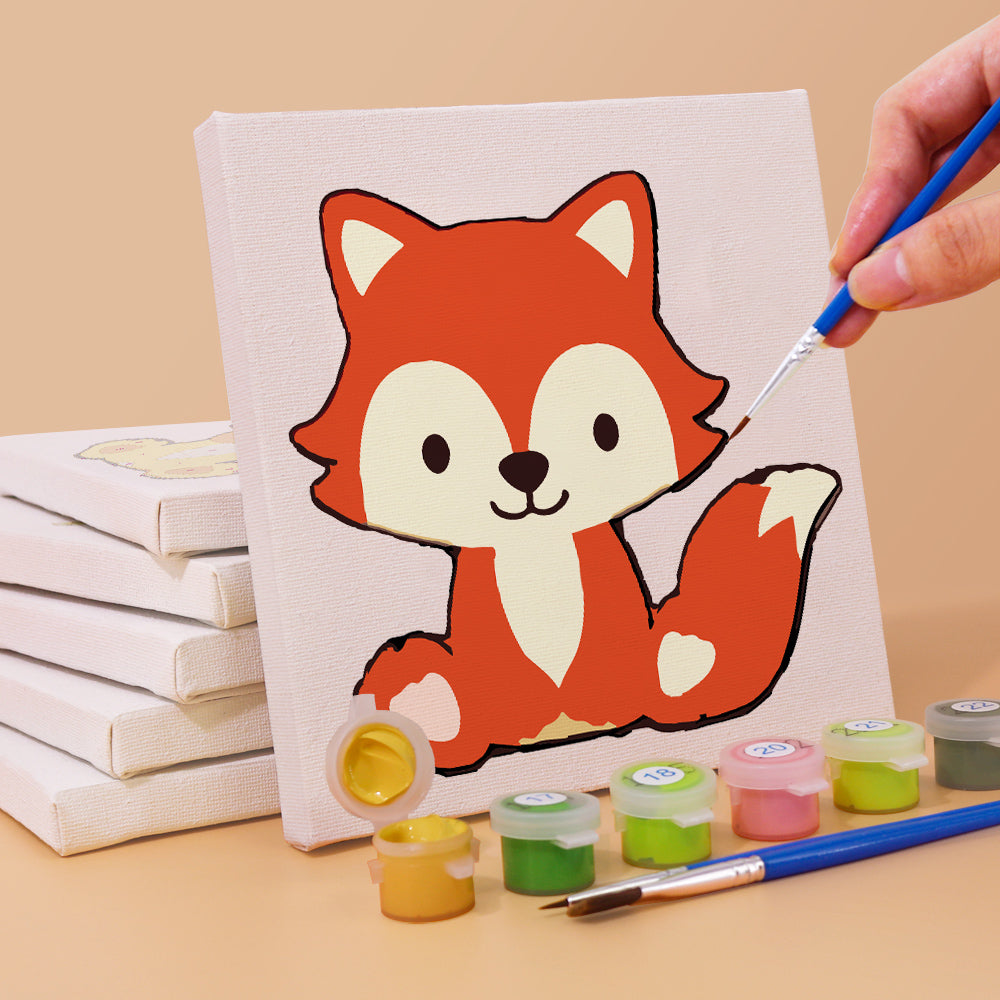 קיט מיני לילדים – מארז 6 ציורי חיות מתוקות