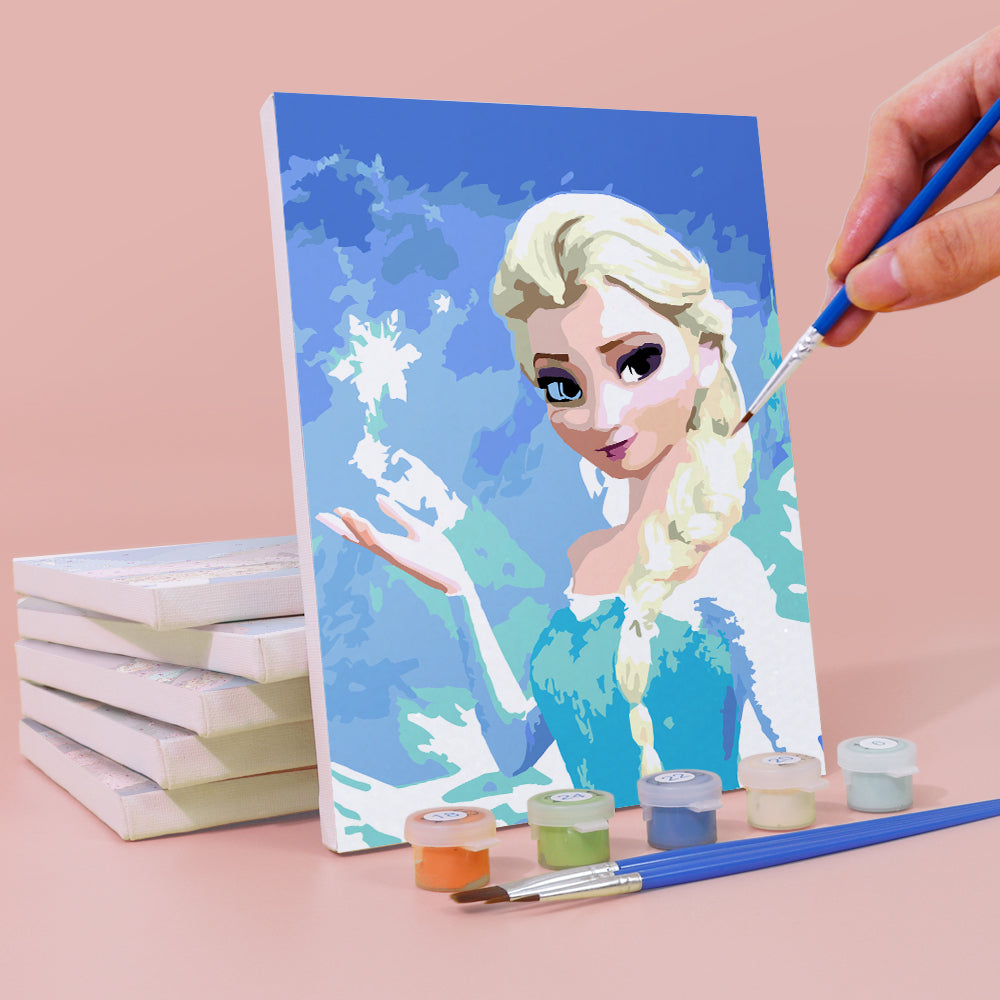 קיט מיני לילדים – מארז 6 ציורי פרוזן קסומים