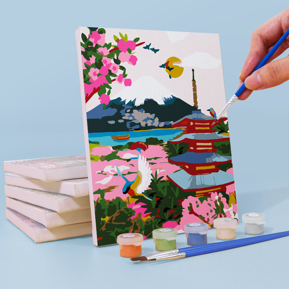 קיט מיני – מארז 6 ציורים נופי עולם צבעוניים