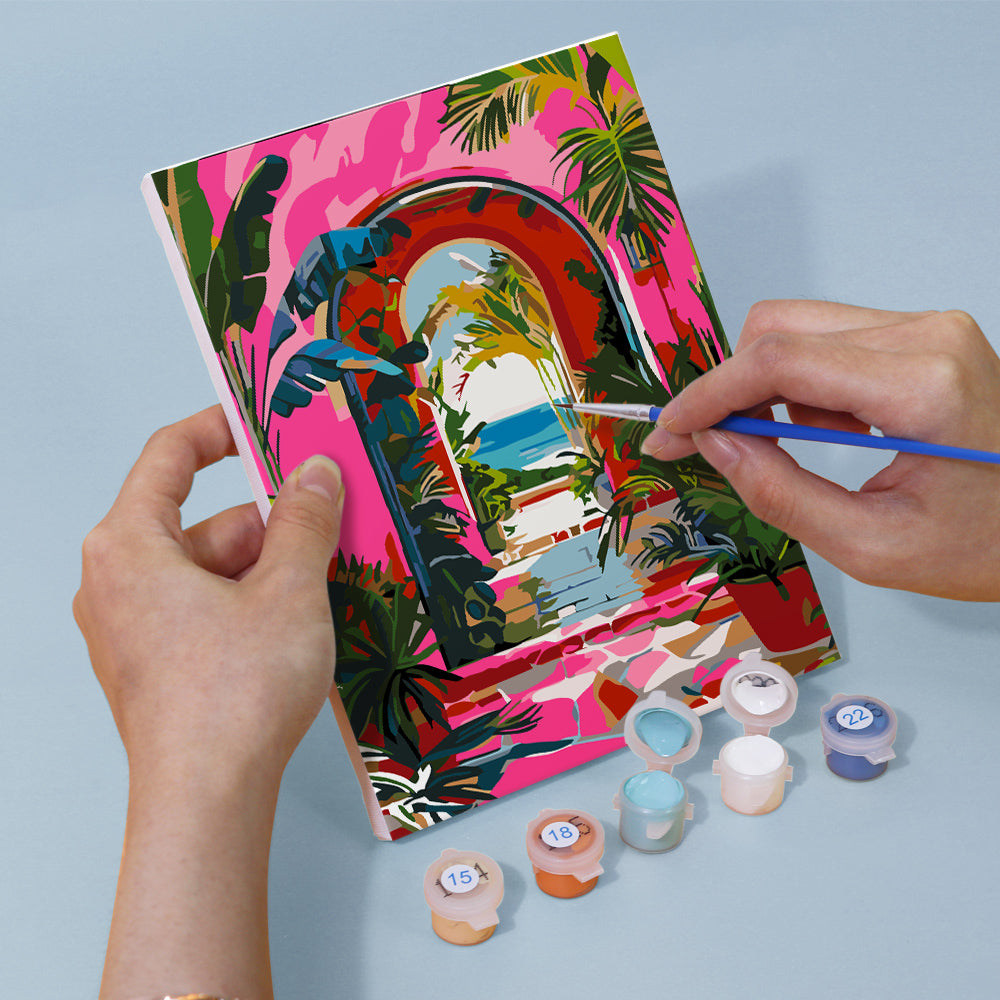 קיט מיני – מארז 6 ציורים נופי עולם צבעוניים