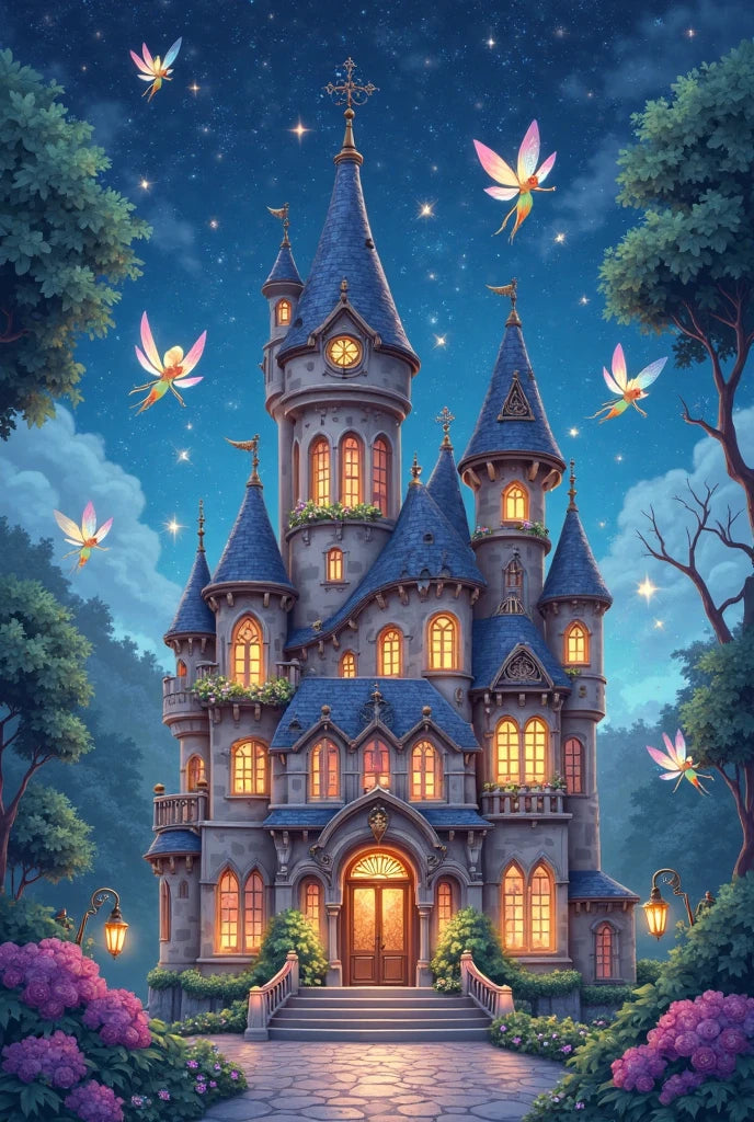 ציור יהלומים - טירת פיות