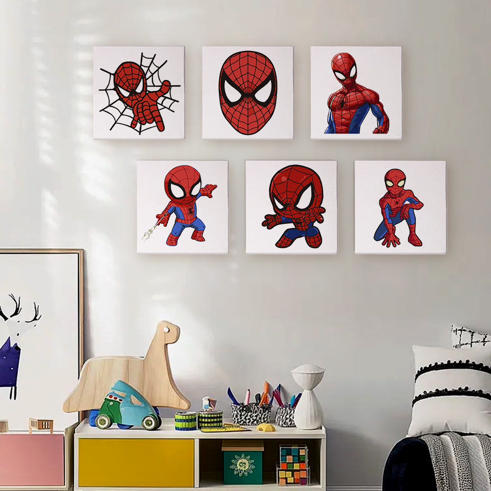 קיט מיני לילדים – מארז 6 ציורי ספיידרמן