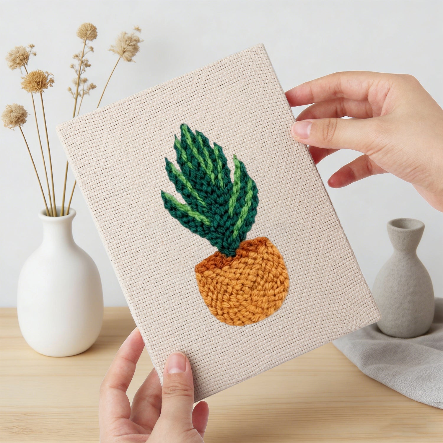 קיט רקמה DIY – צמחים ירוקים