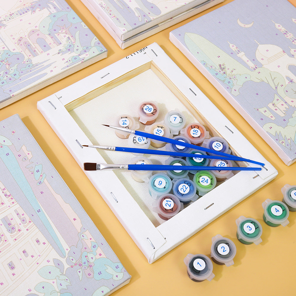 קיט מיני – מארז 6 ציורי ערים קסומות בעולם