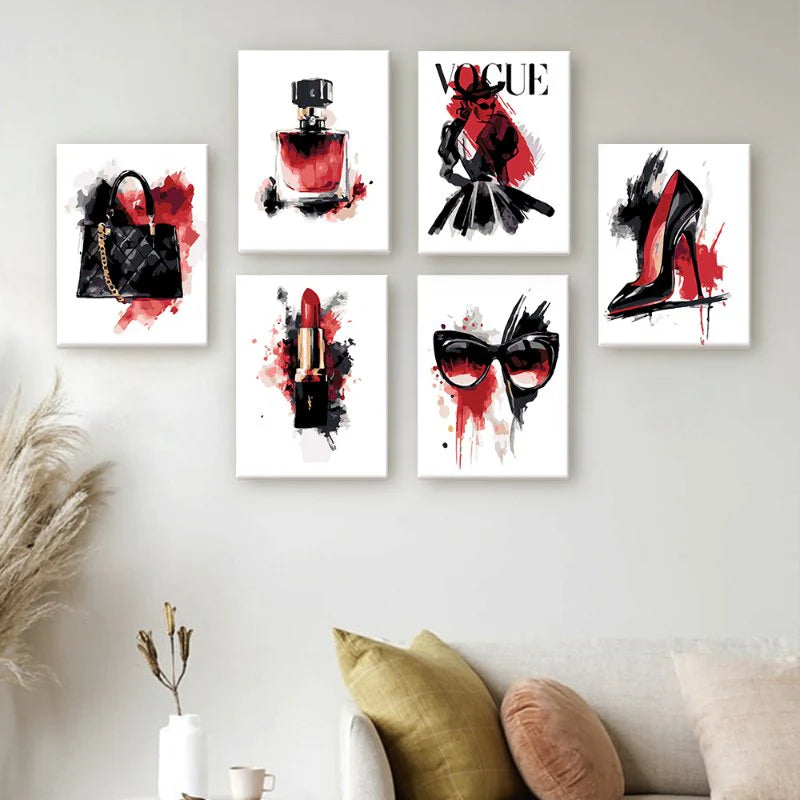 קיט מיני – מארז 6 ציורי אופנה בסטייל ווג