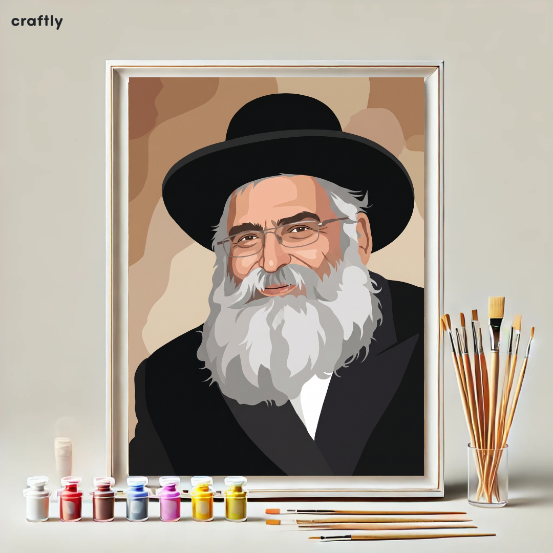 צביעה לפי מספרים - הרב יורם אברג'ל ברקע חם