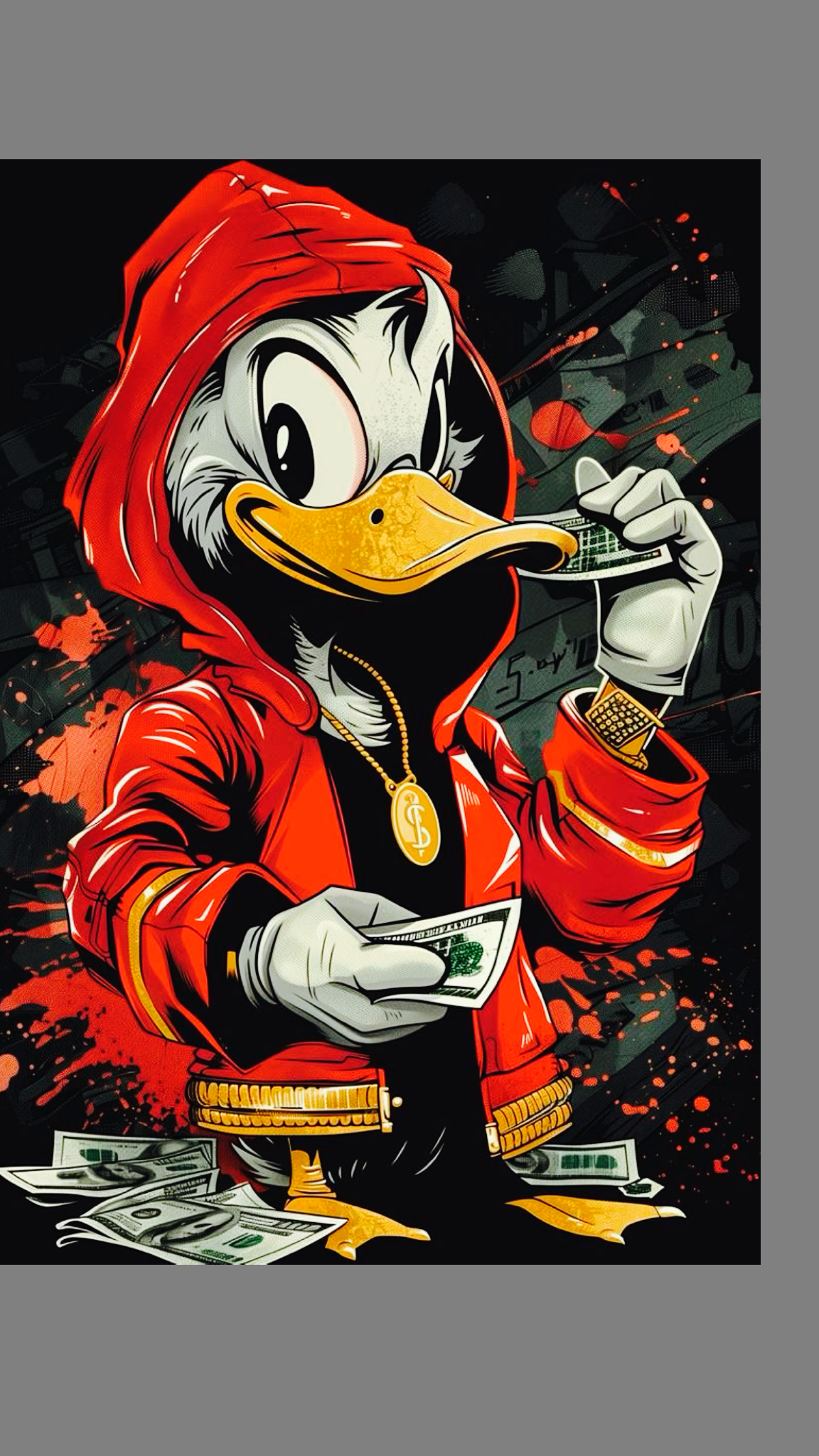 צביעה לפי מספרים - ציור דונלדאק בהוד יוקרתי