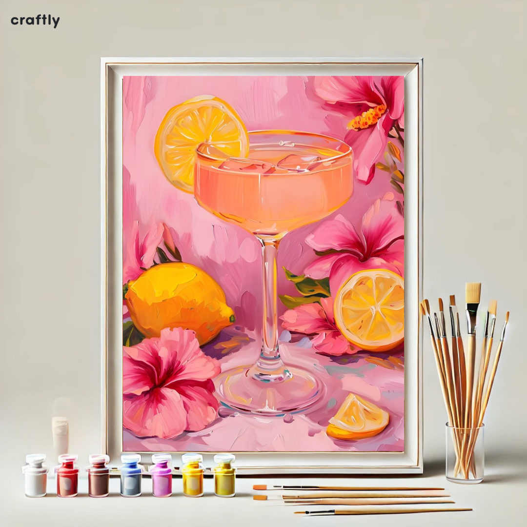 צביעה לפי מספרים – קוקטייל לימונדה טרופית