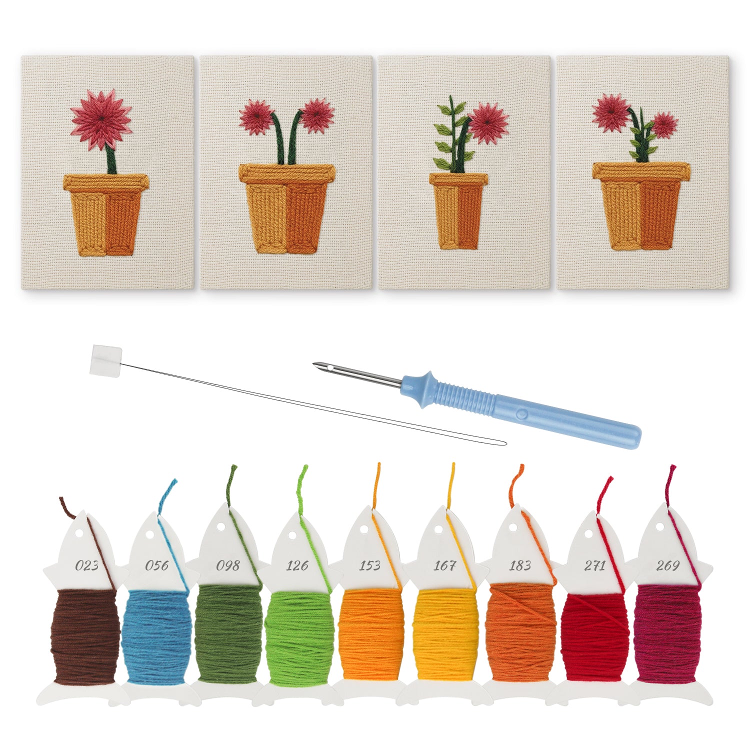 קיט רקמה DIY – פריחה עדינה