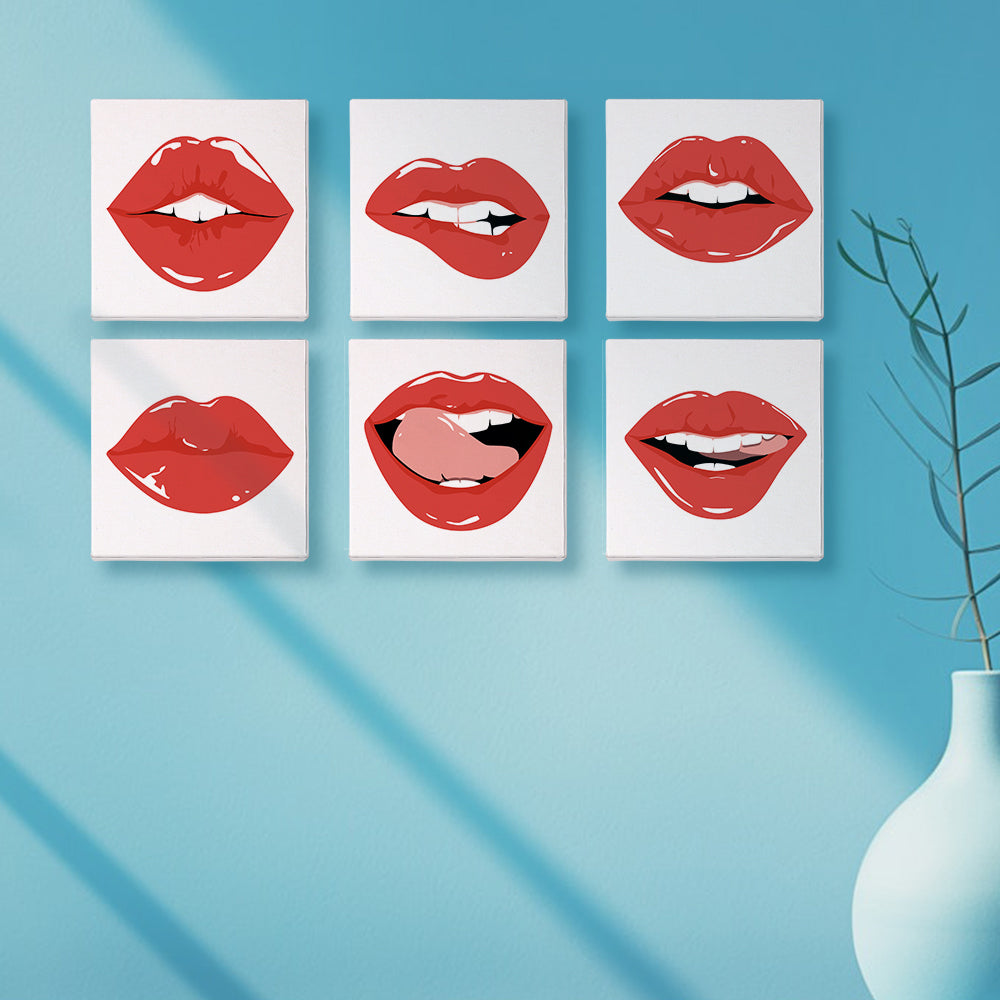 קיט מיני – מארז 6 ציורי שפתיים פופ ארט