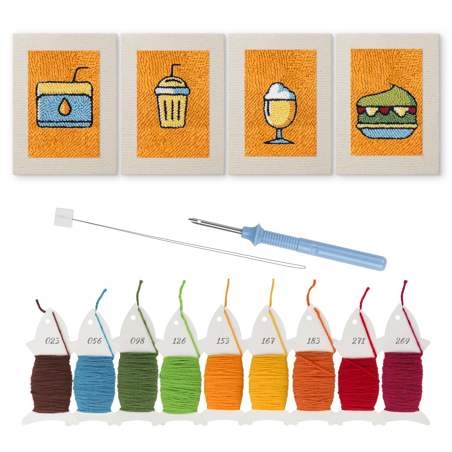 קיט רקמה DIY – אוכל מנחם