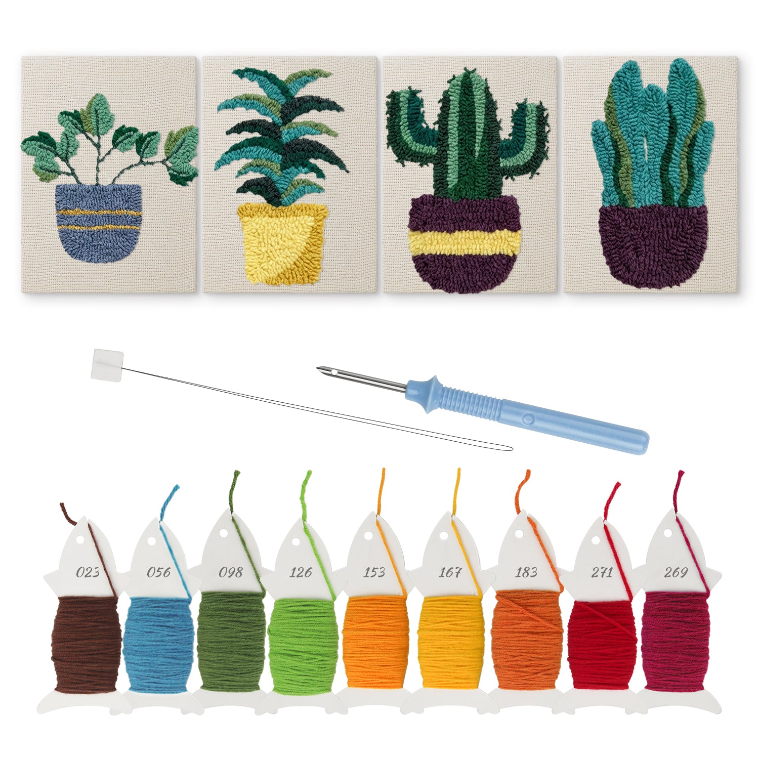 קיט רקמה DIY – צמחים טרופיים