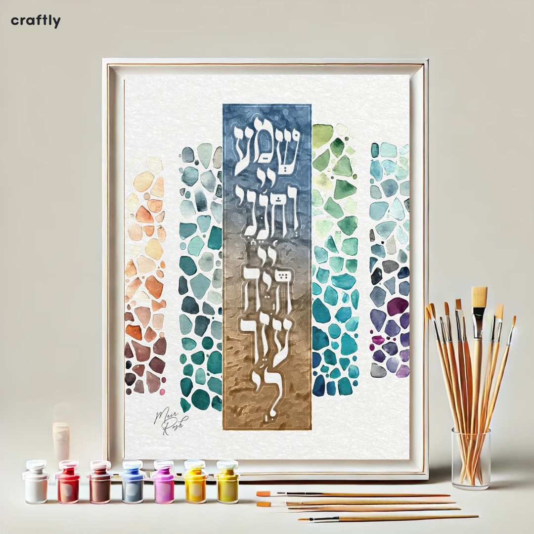 צביעה לפי מספרים - שמע ה' וחנני ה' היה עוזר לי