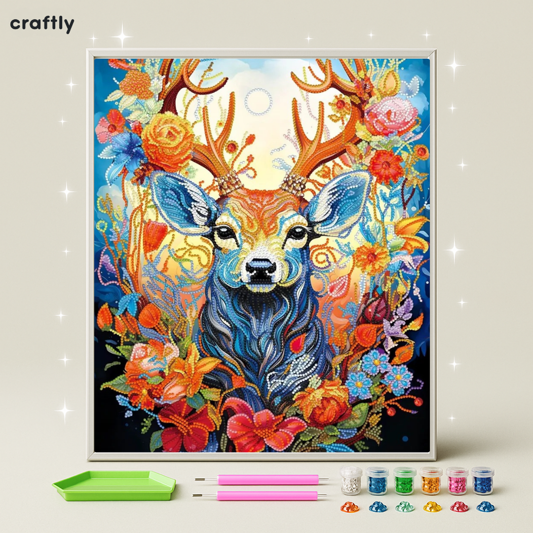 ציור יהלומים - ציור אייל צבעוני