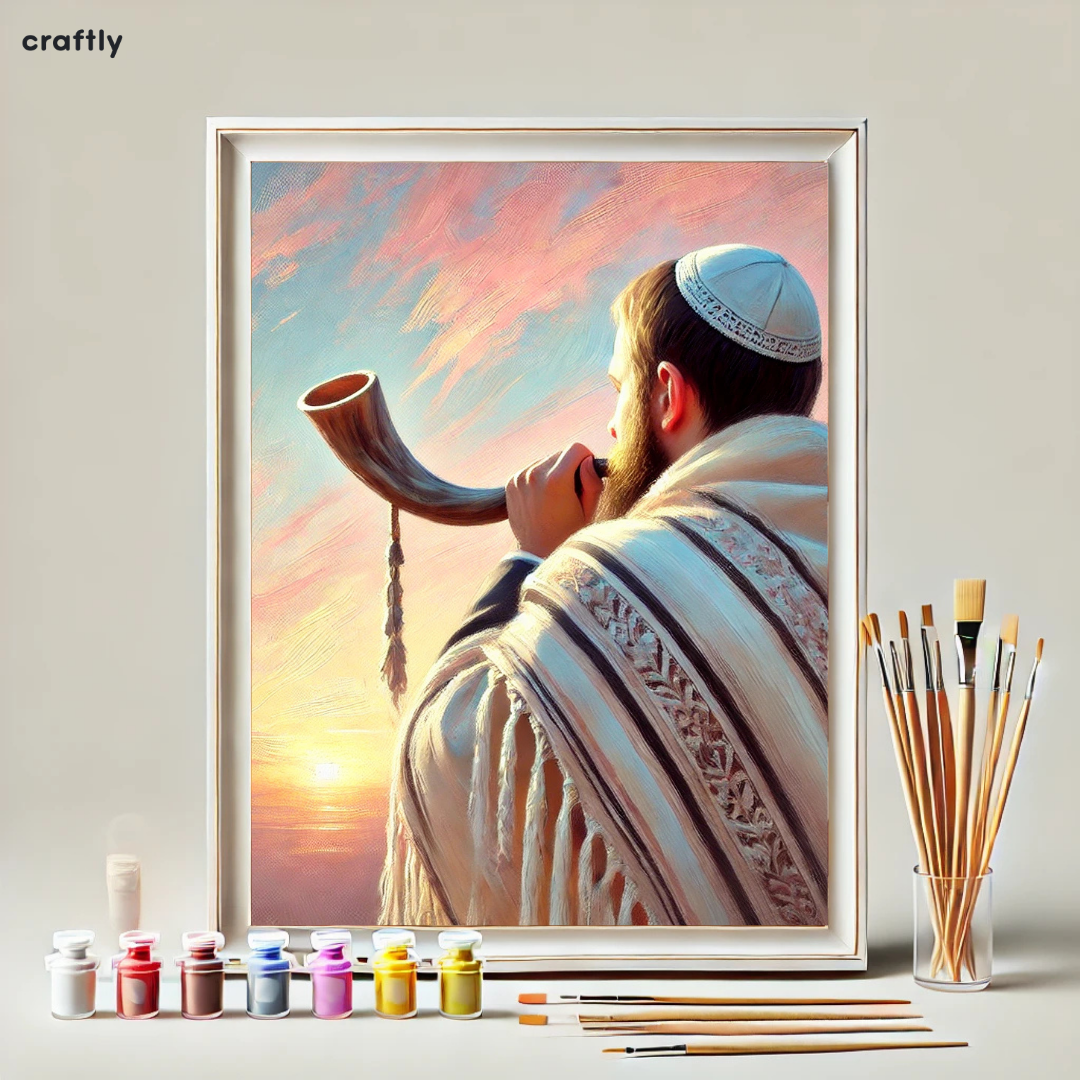 צביעה לפי מספרים - תקיעת השופר