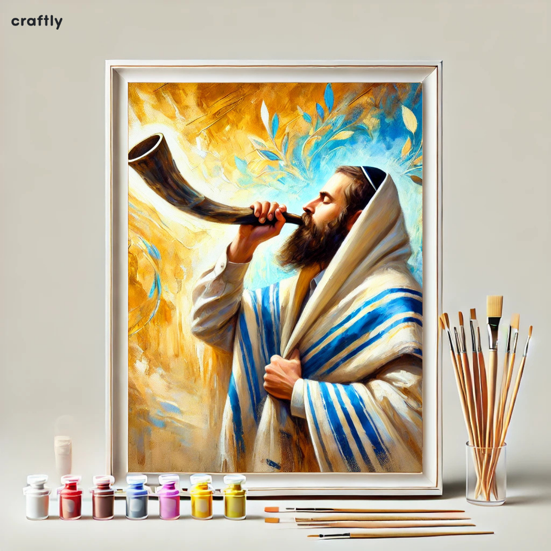 צביעה לפי מספרים - תקיעת השופר
