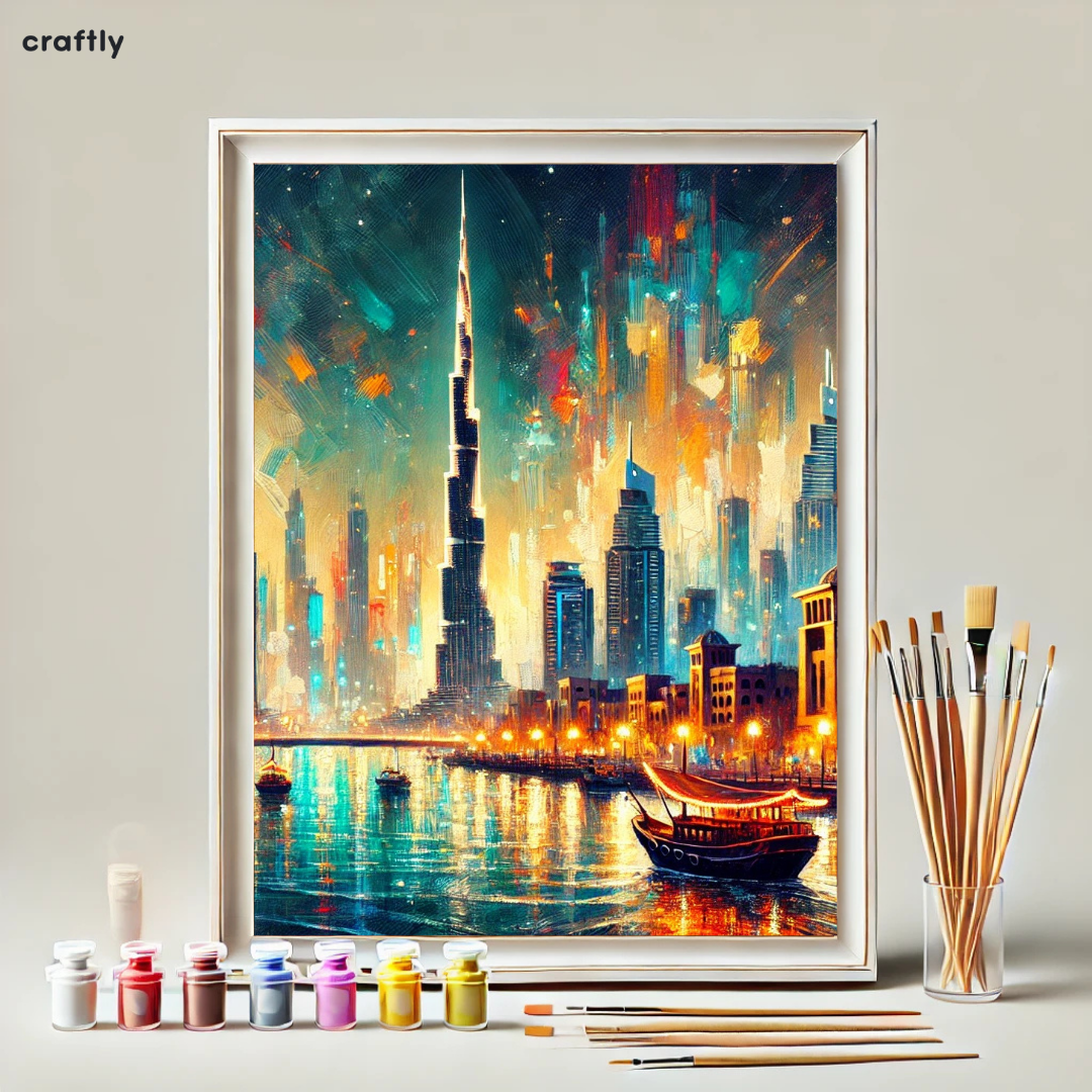 צביעה לפי מספרים - דובאי הזוהרת