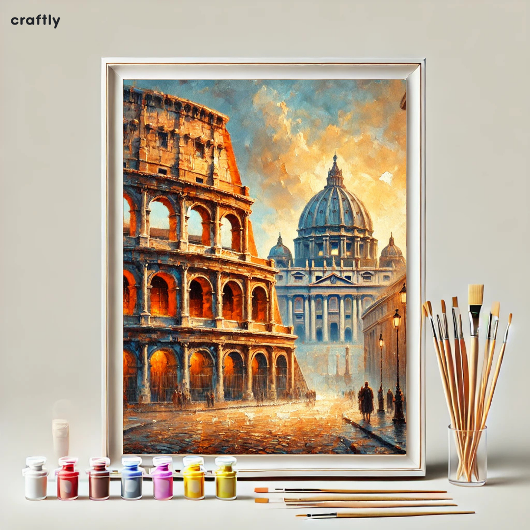 צביעה לפי מספרים - קסמה הנצחי של רומא