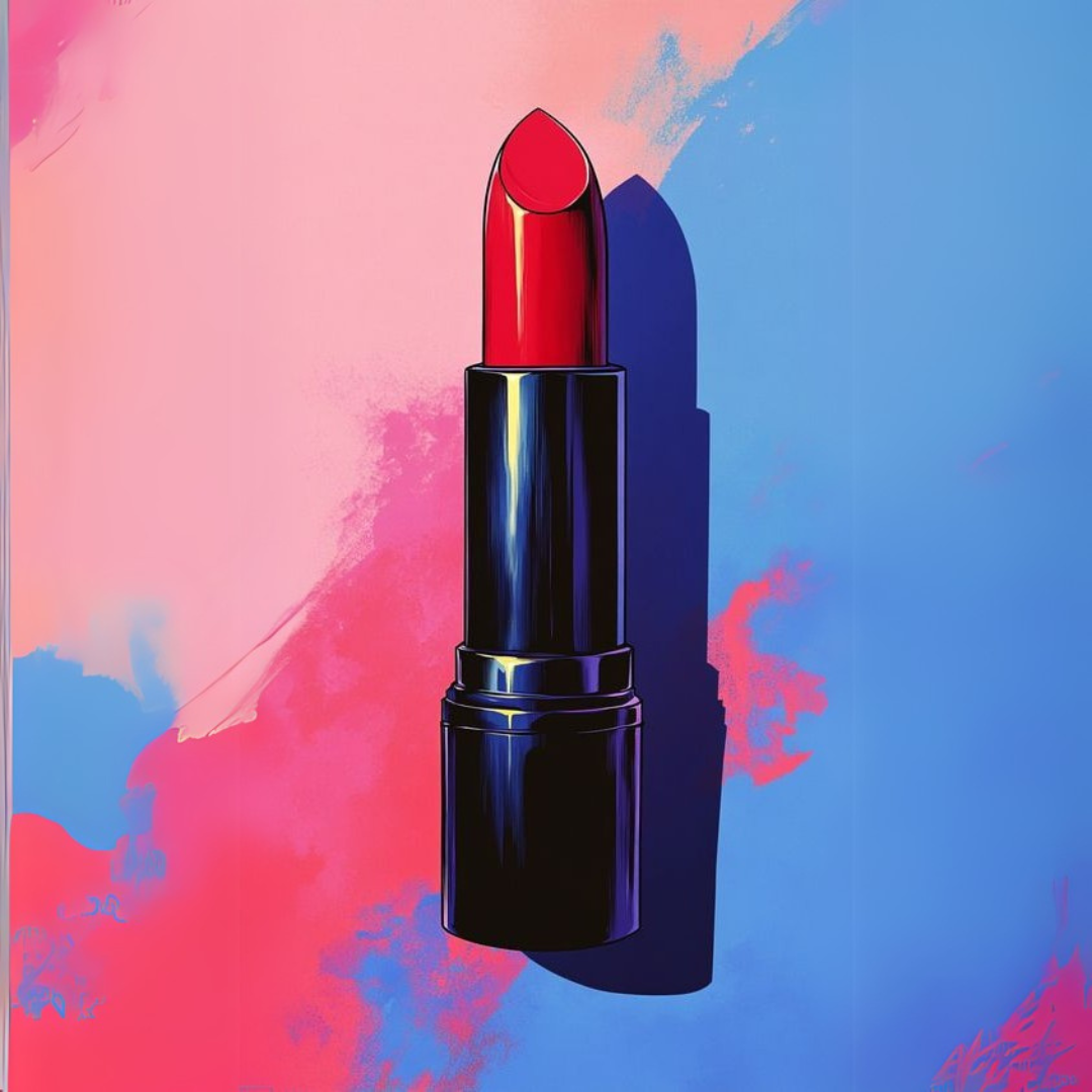 צביעה לפי מספרים - ציור אודם קלאסי בסגנון פופ-ארט