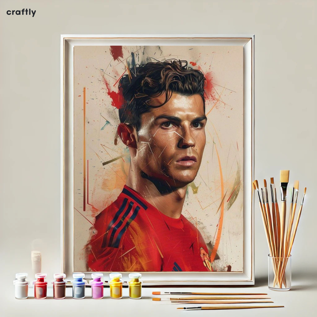 צביעה לפי מספרים - ציור רונאלדו