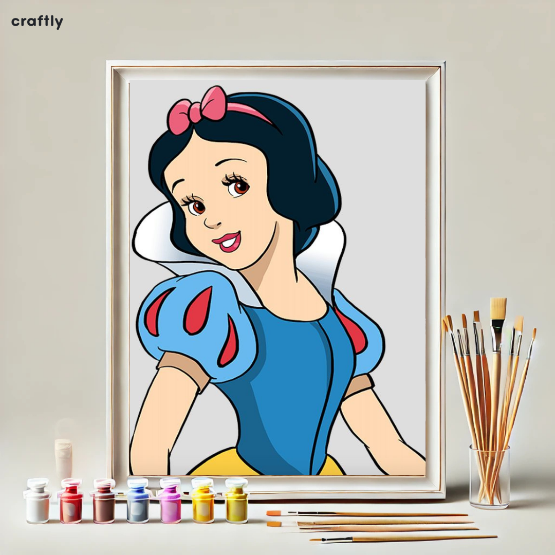 צביעה לפי מספרים - שלגיה