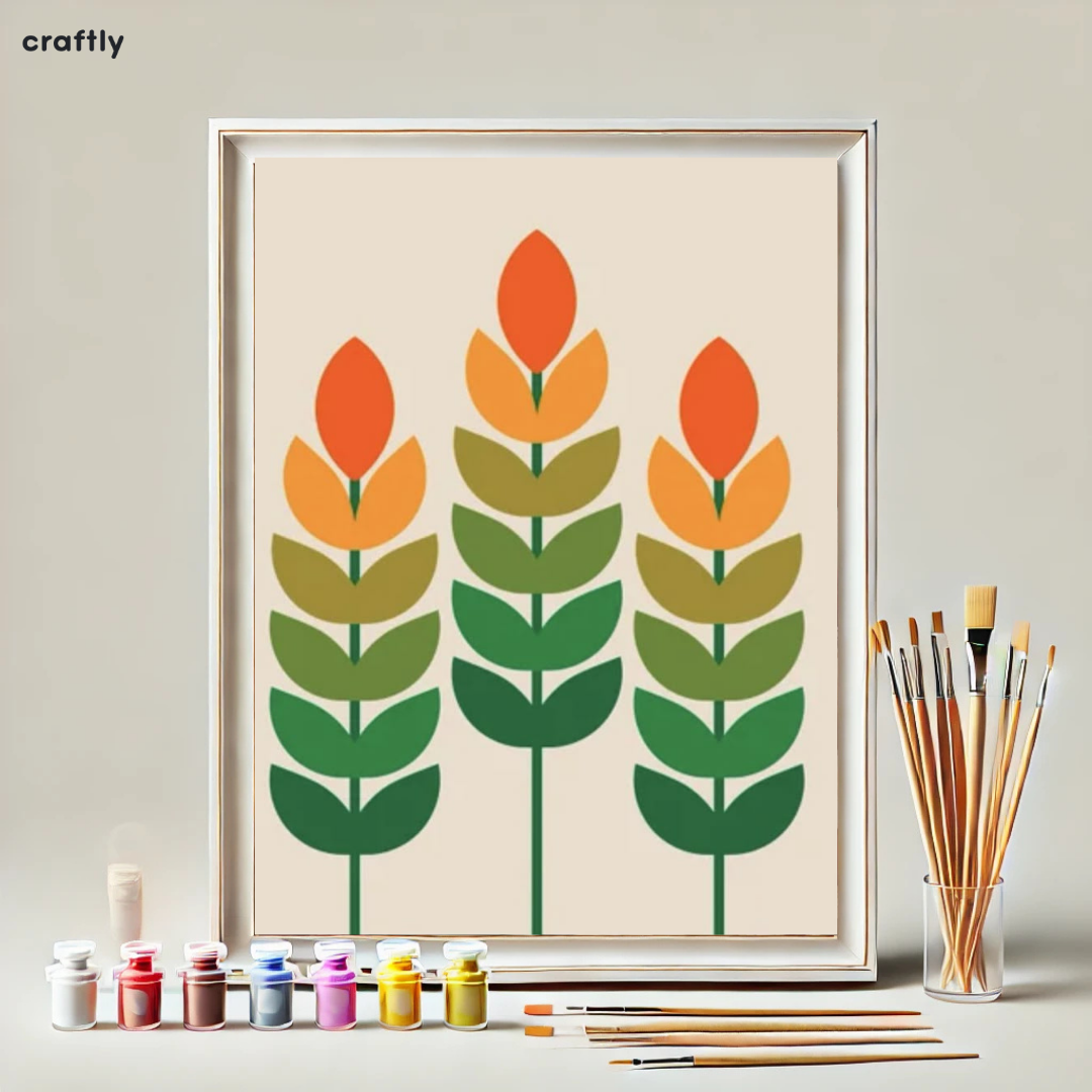 צביעה לפי מספרים - שדה צבעוני