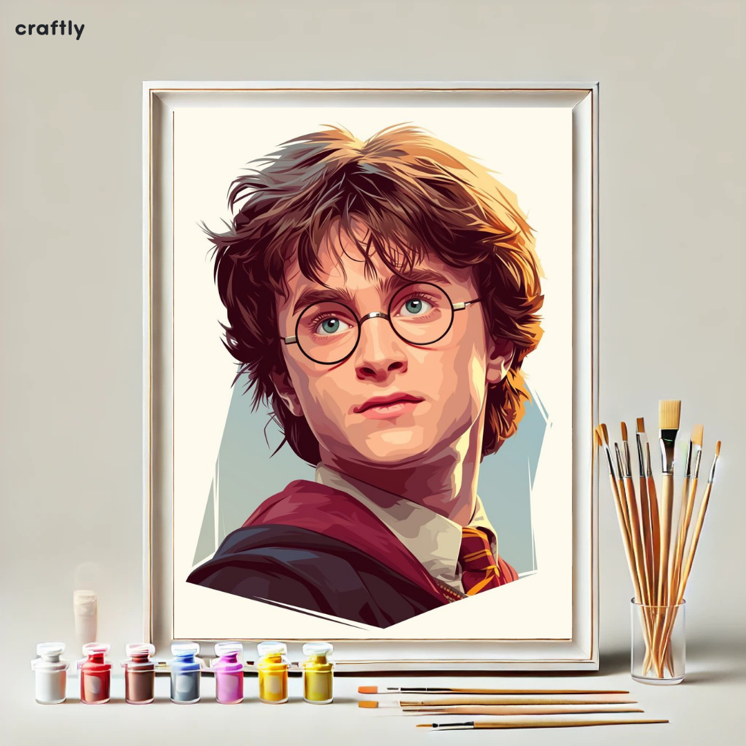 צביעה לפי מספרים - ציור הארי פוטר