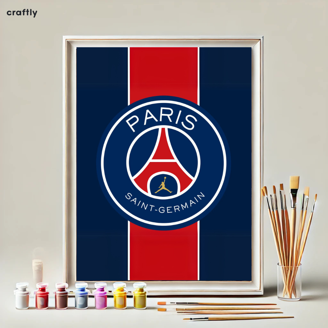 צביעה לפי מספרים - ציור פריז סן ז'רמן