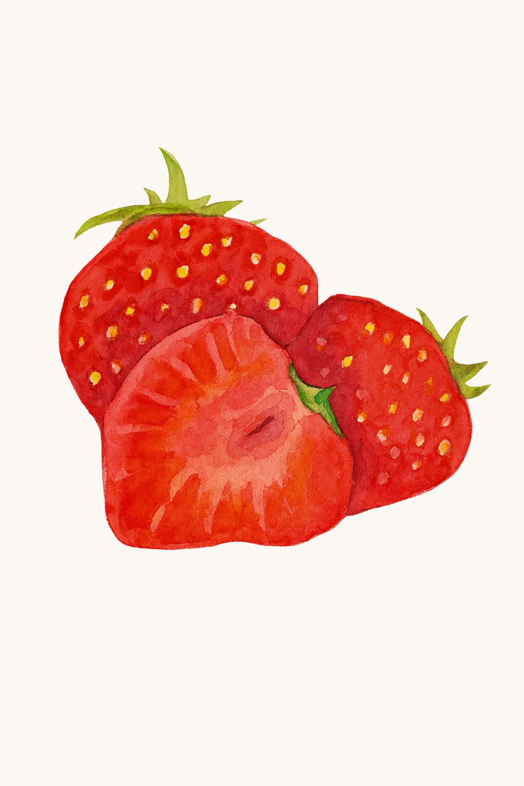 קיט מיני – מארז 6 ציורים פירות צבעוניים בסגנון ריאליסטי