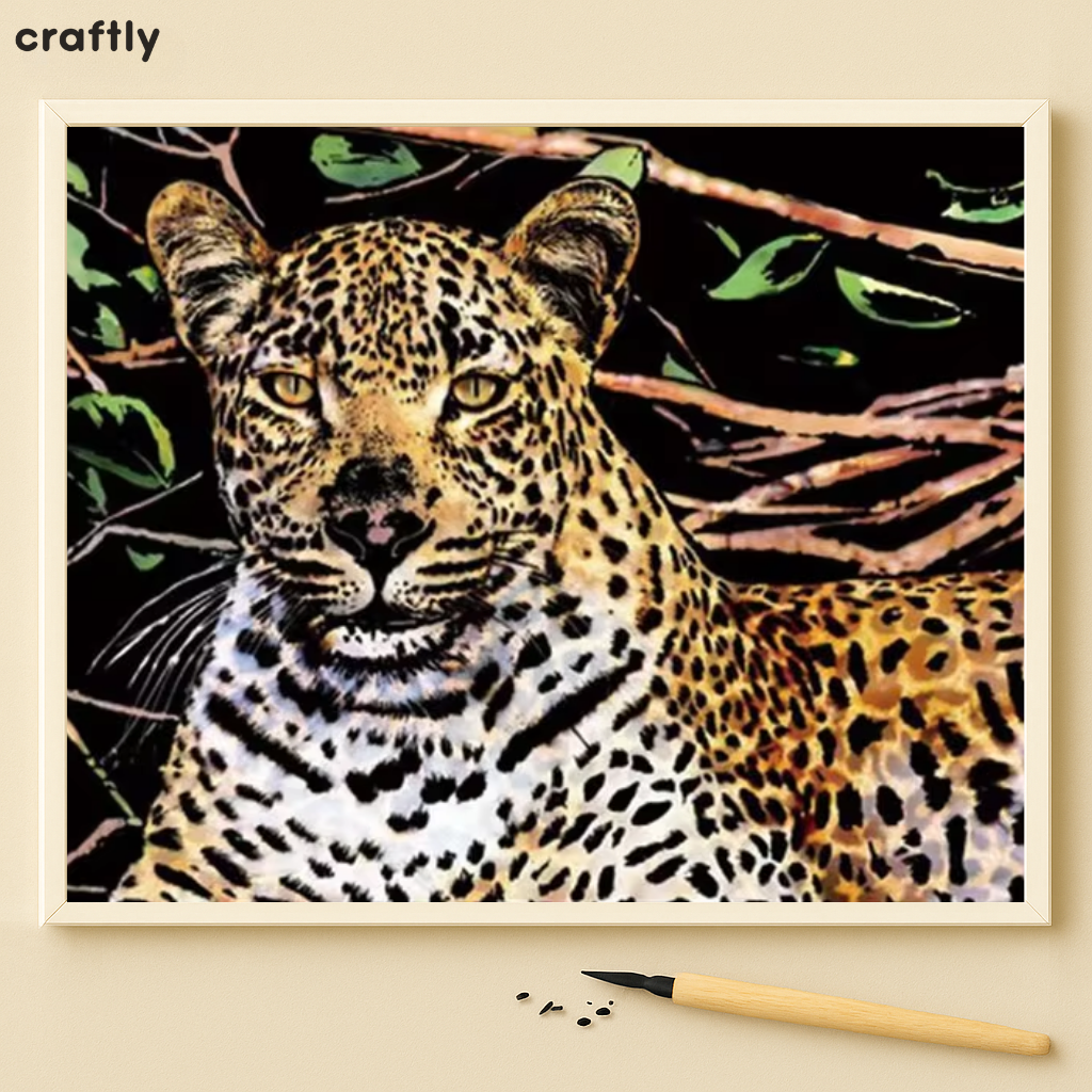 דפי גירוד קסם – נמר ביער