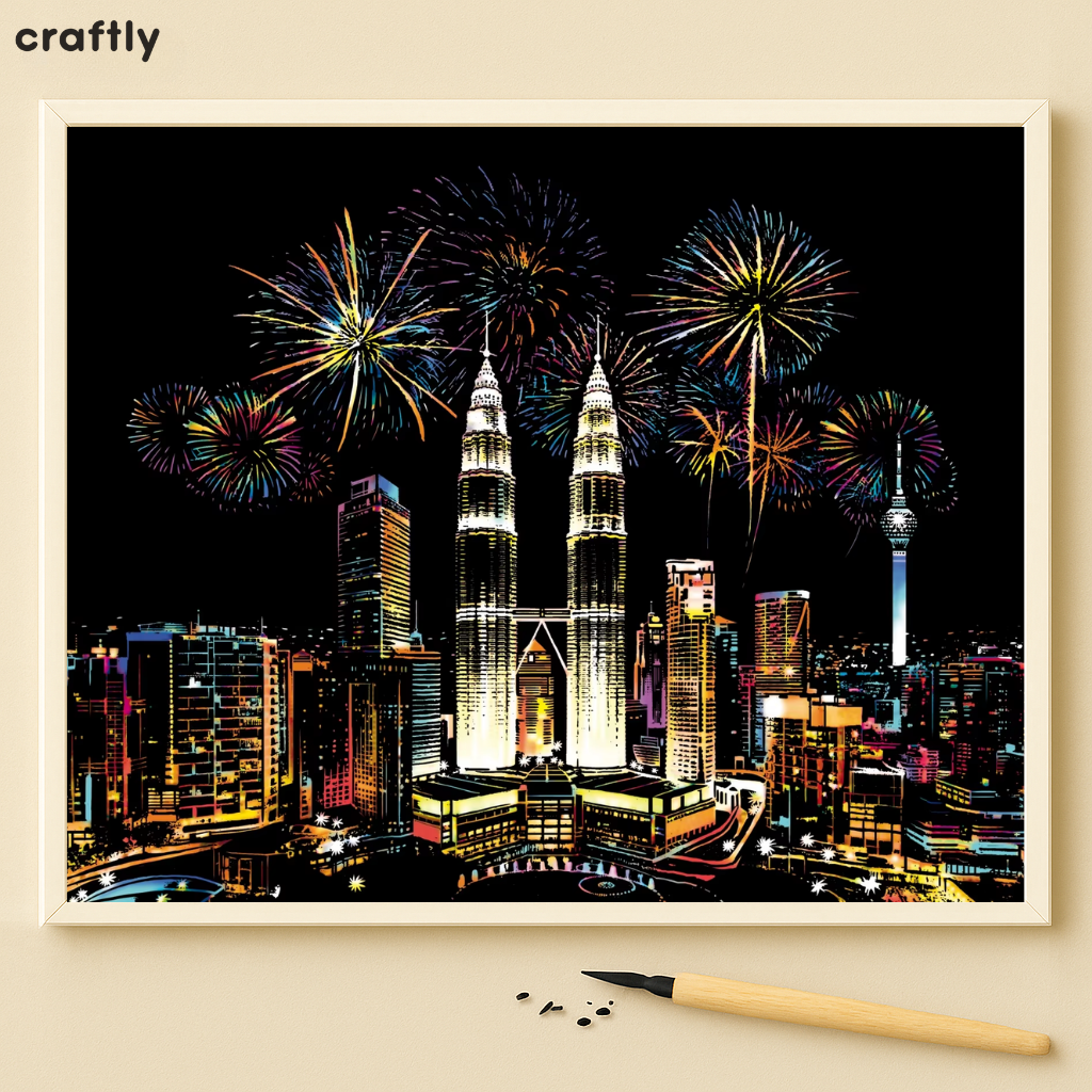 דפי גירוד קסם – מגדלי פטרונס וקואלה לומפור