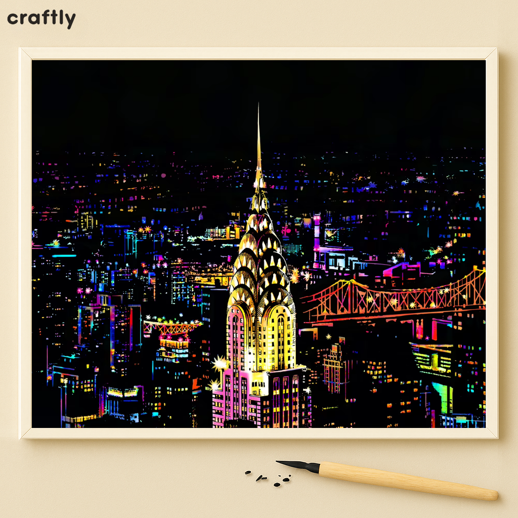 דפי גירוד קסם – ניו יורק בלילה