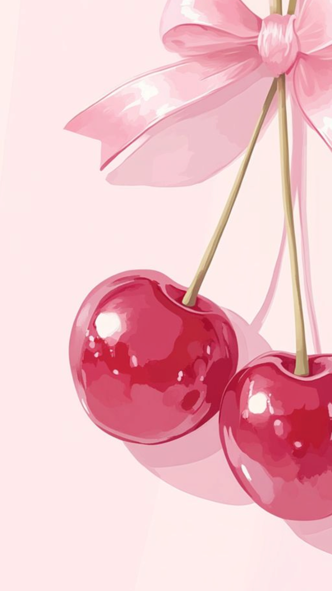 צביעה לפי מספרים - ציור דובדבנים ורודים