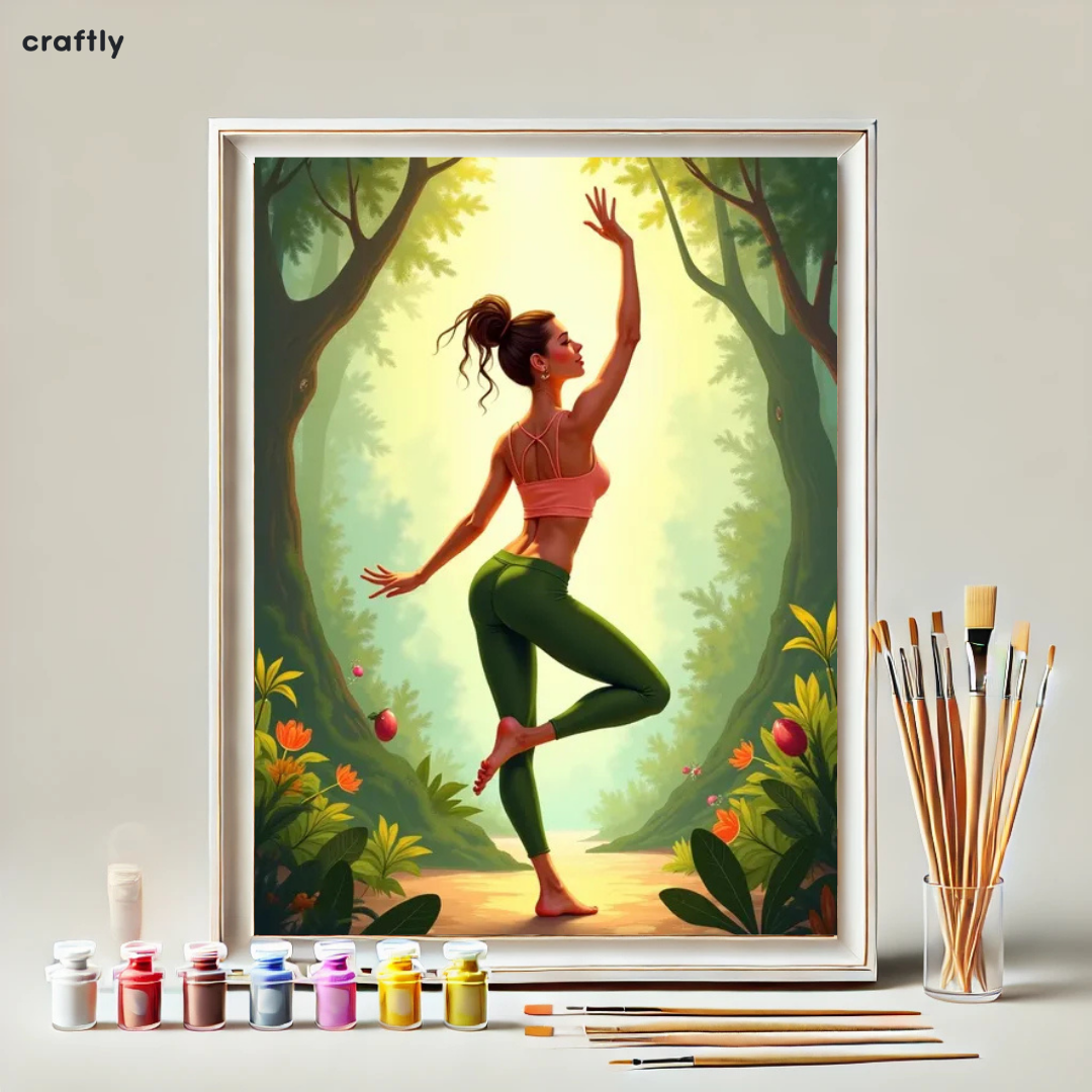 צביעה לפי מספרים – ציור ריקוד בטבע