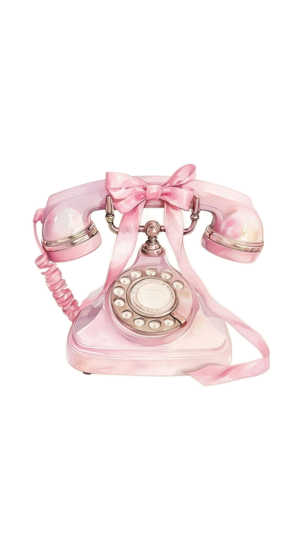 צביעה לפי מספרים - ציור טלפון וינטג' ורוד