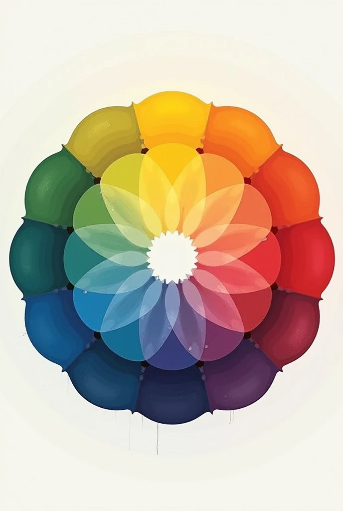 צביעה לפי מספרים - ציור פרח קשת