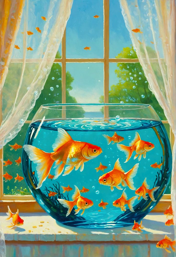 צביעה לפי מספרים - ציור דגים