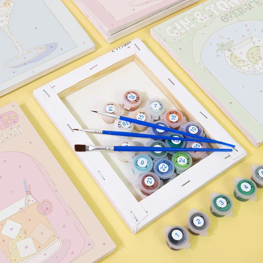 קיט מיני – מארז 6 ציורי קוקטיילים צבעוניים