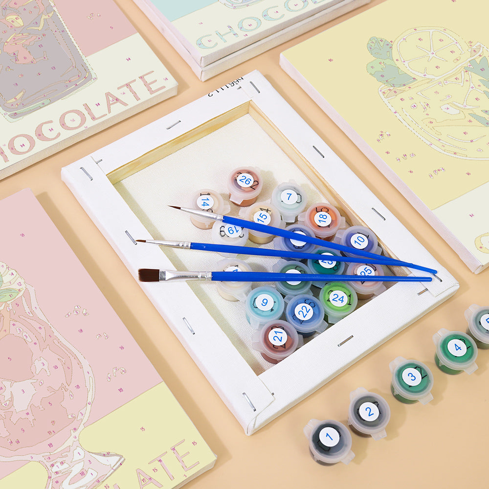 קיט מיני – מארז 6 ציורי קינוחים ושתייה מתוקה