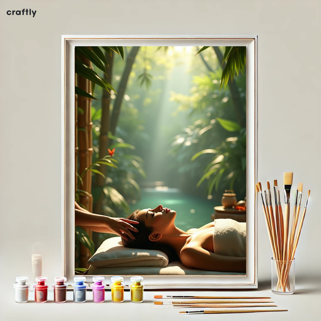 צביעה לפי מספרים - ציור עיסוי בג׳ונגל