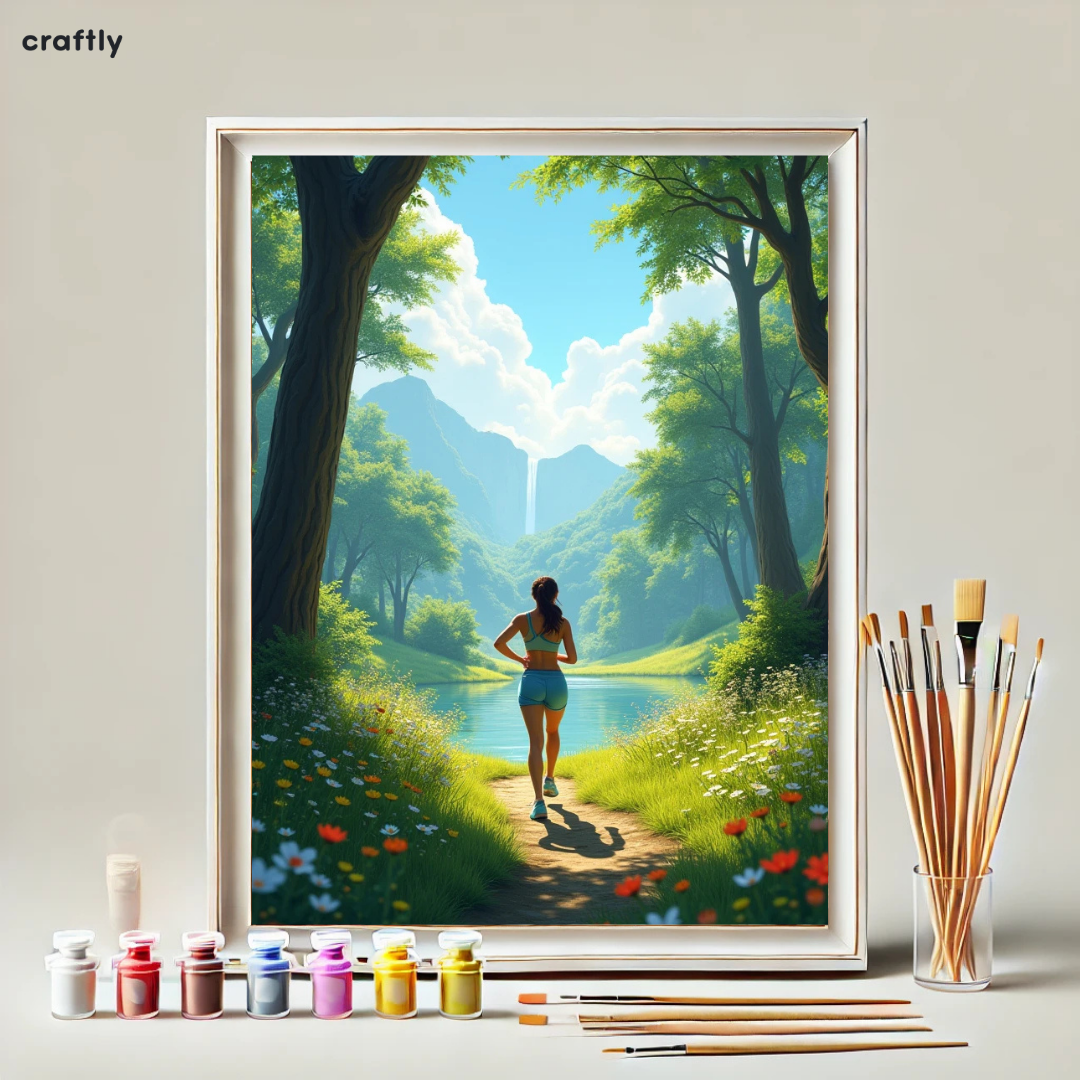 צביעה לפי מספרים – הליכה של בוקר