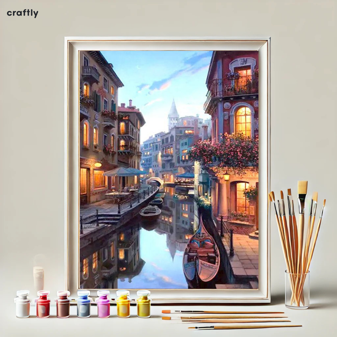 צביעה לפי מספרים - ערב קסום בוונציה