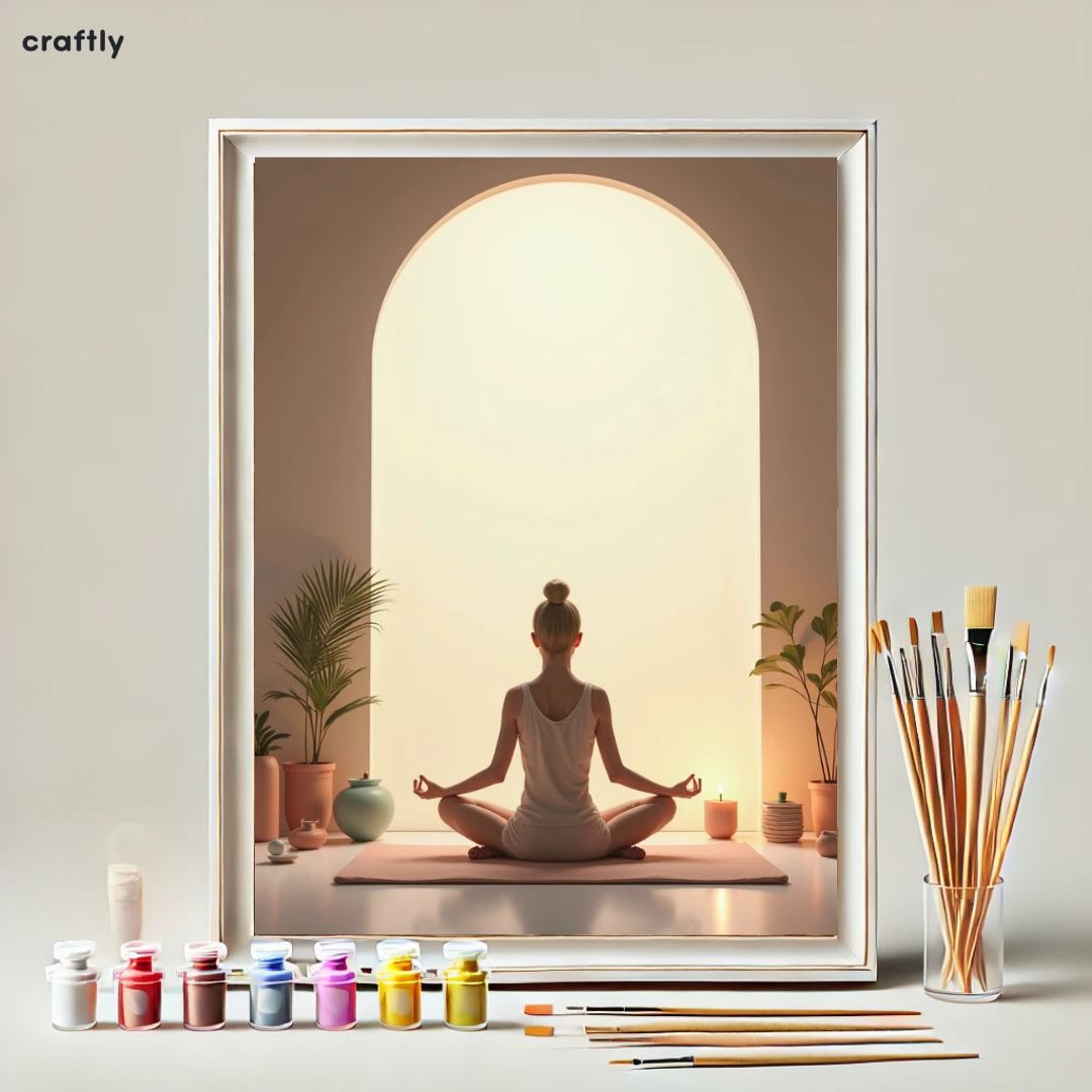 צביעה לפי מספרים - ציור שלווה פנימית