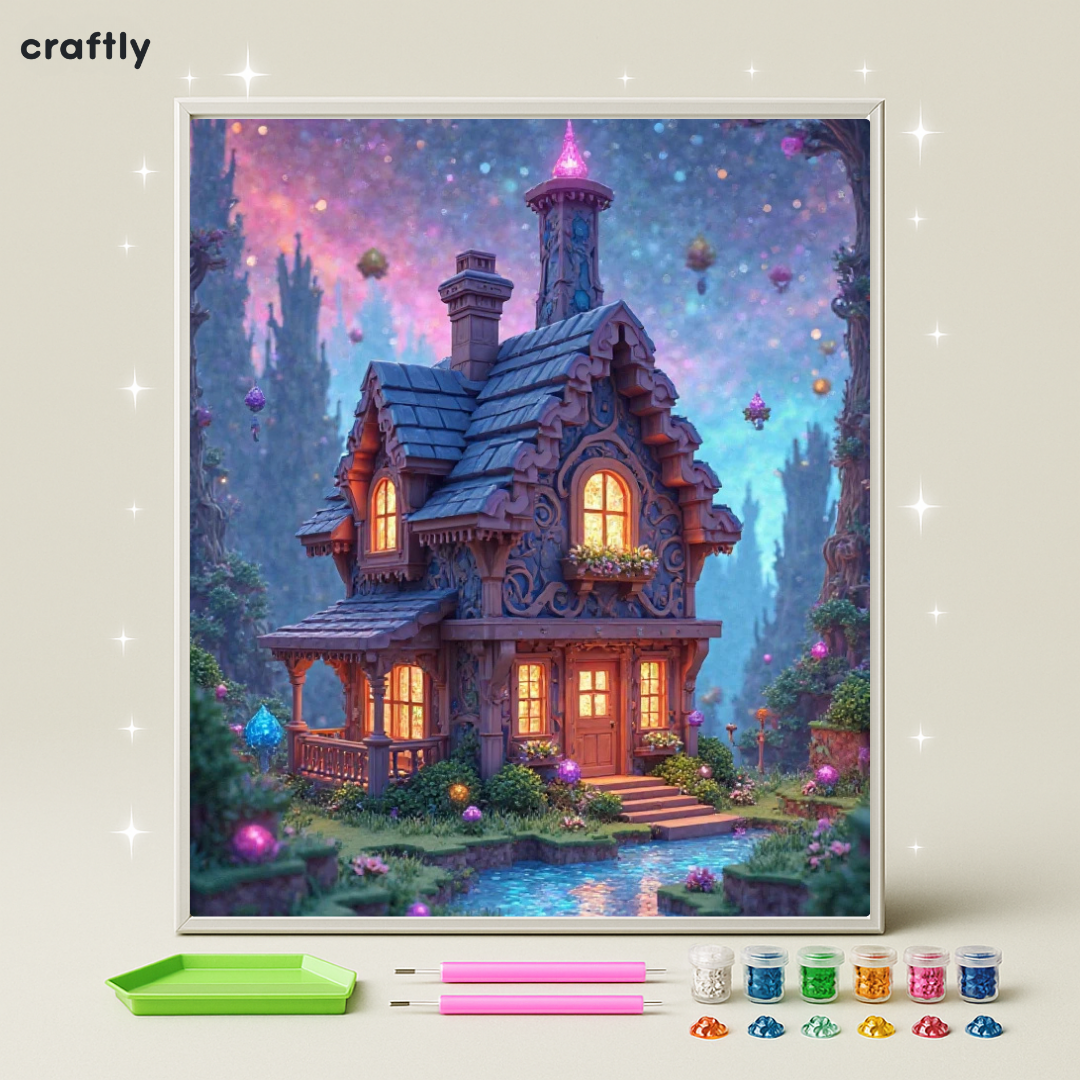 ציור יהלומים - בקתת פיות