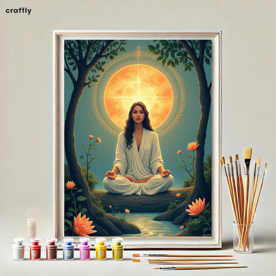 צביעה לפי מספרים - ציור מעגל האור