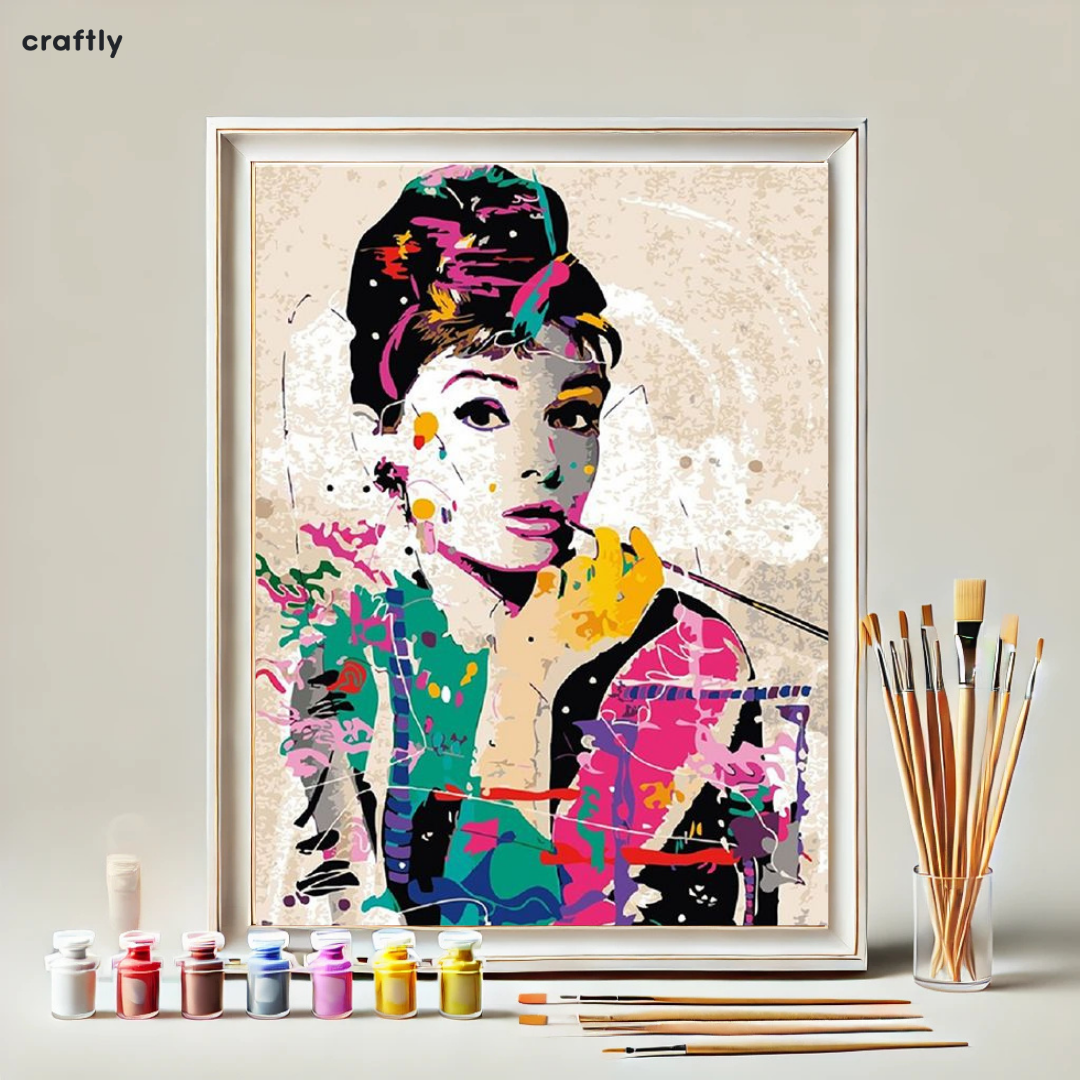 צביעה לפי מספרים -אייקון הוליוודי בצבעים